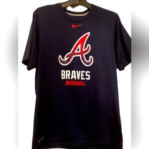 NIKE ATLANTA BRAVES BASEBALL T-SHIRT SIZE SMALL